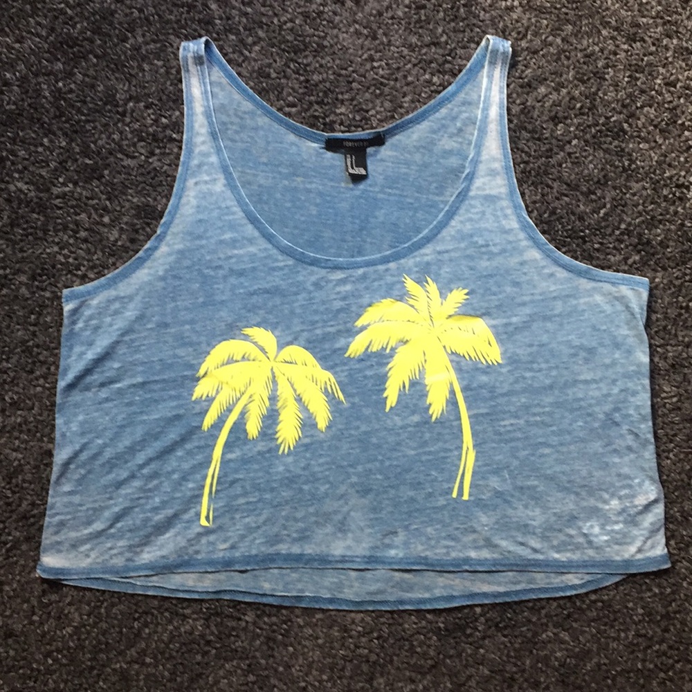 CROPPED PALM TANK 🏝